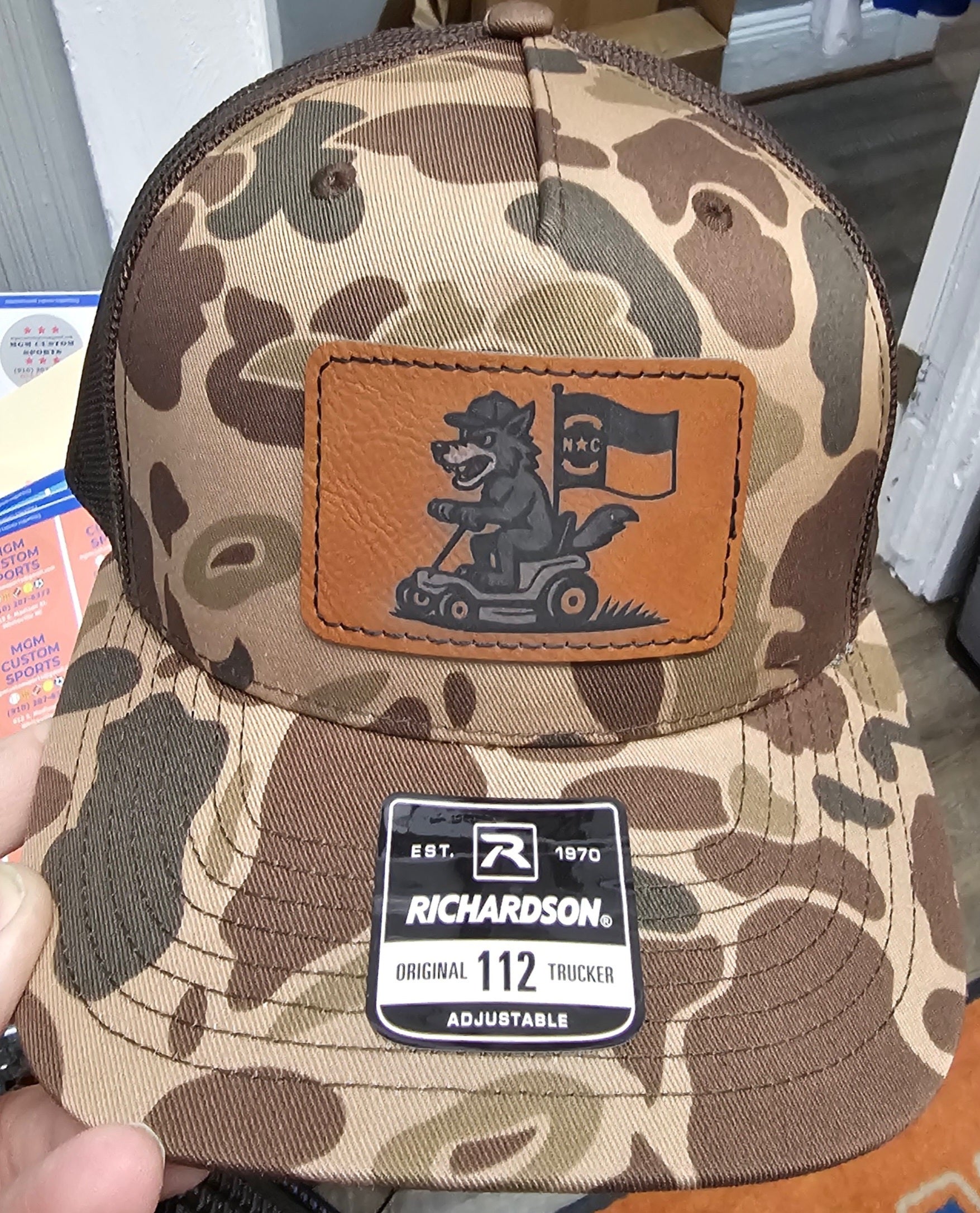 Richardson 112 Camo Hat - NCSU Turf