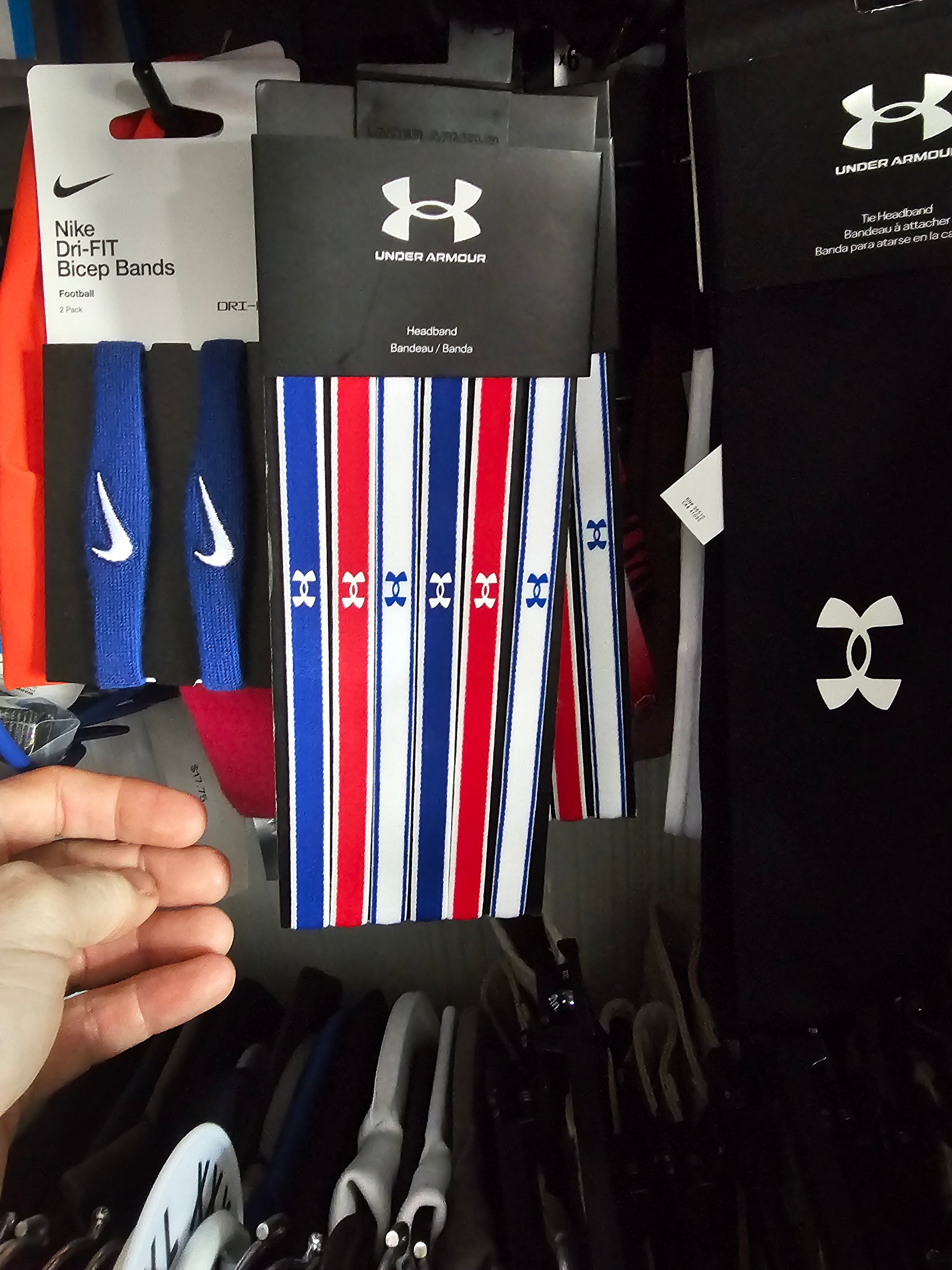 UA Headband 6 Pk RWB