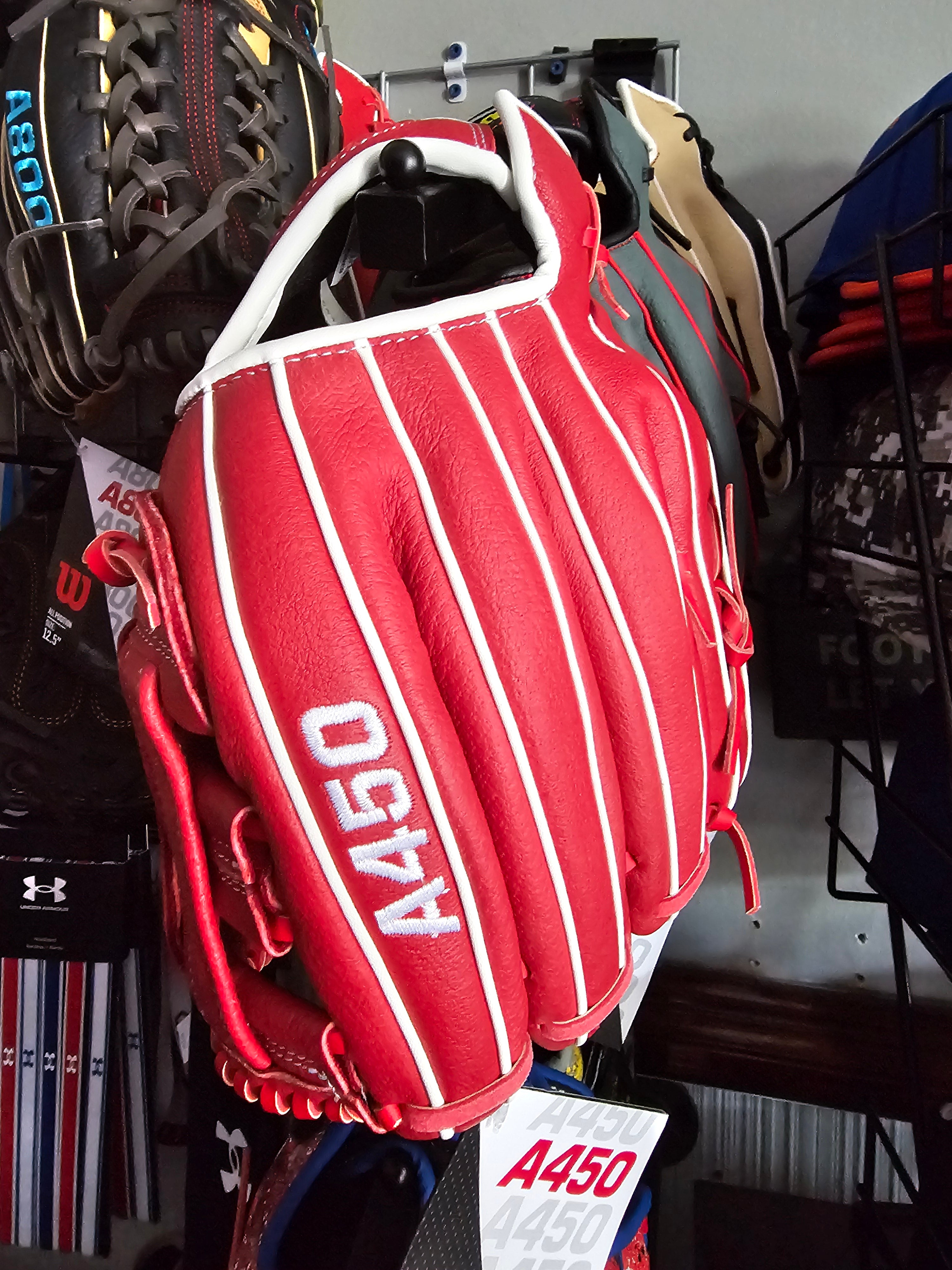 Wilson A450 11 In Baseball Glove Red