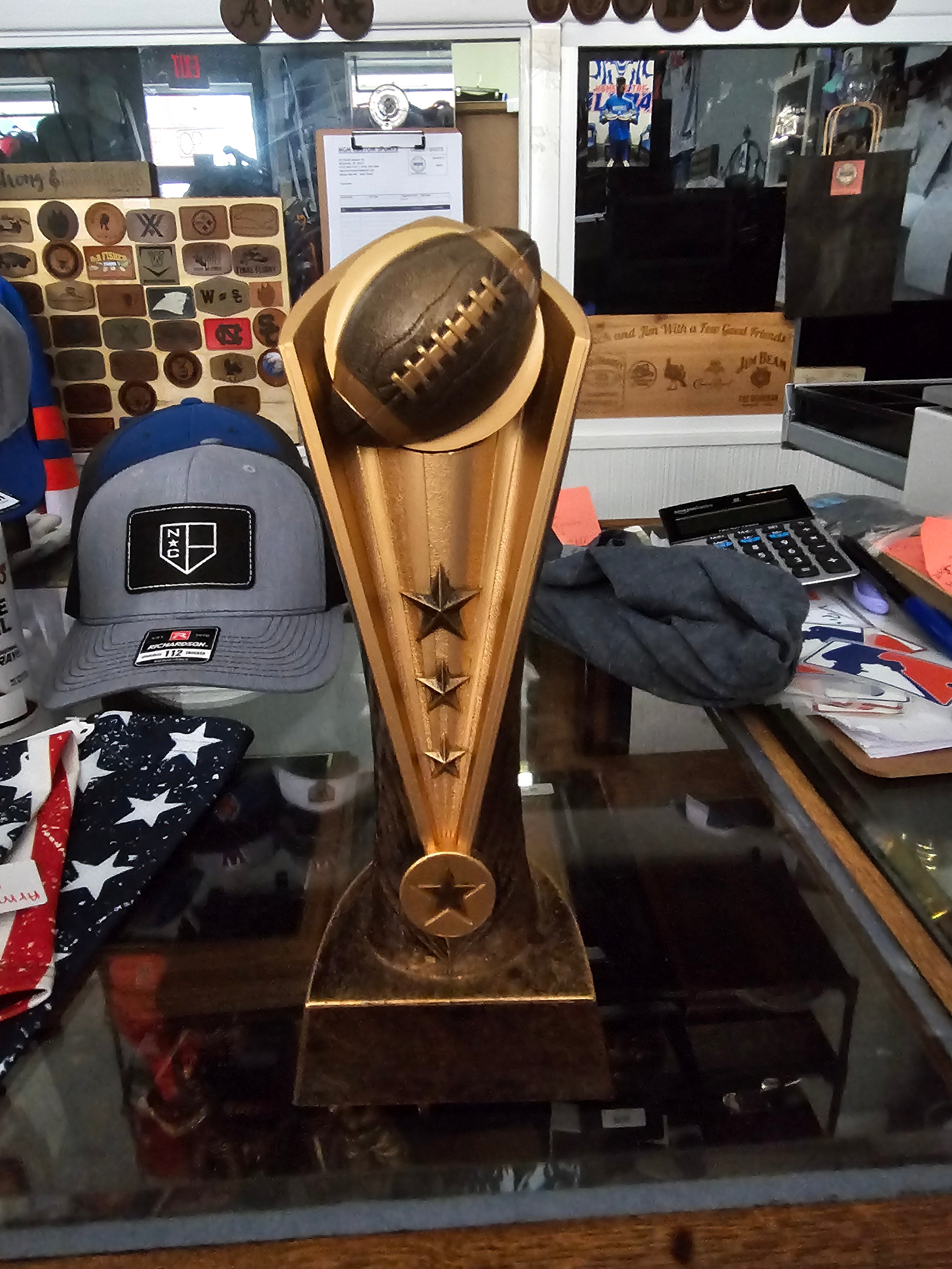 Resin Trophies/Awards Custom Laser Engraved