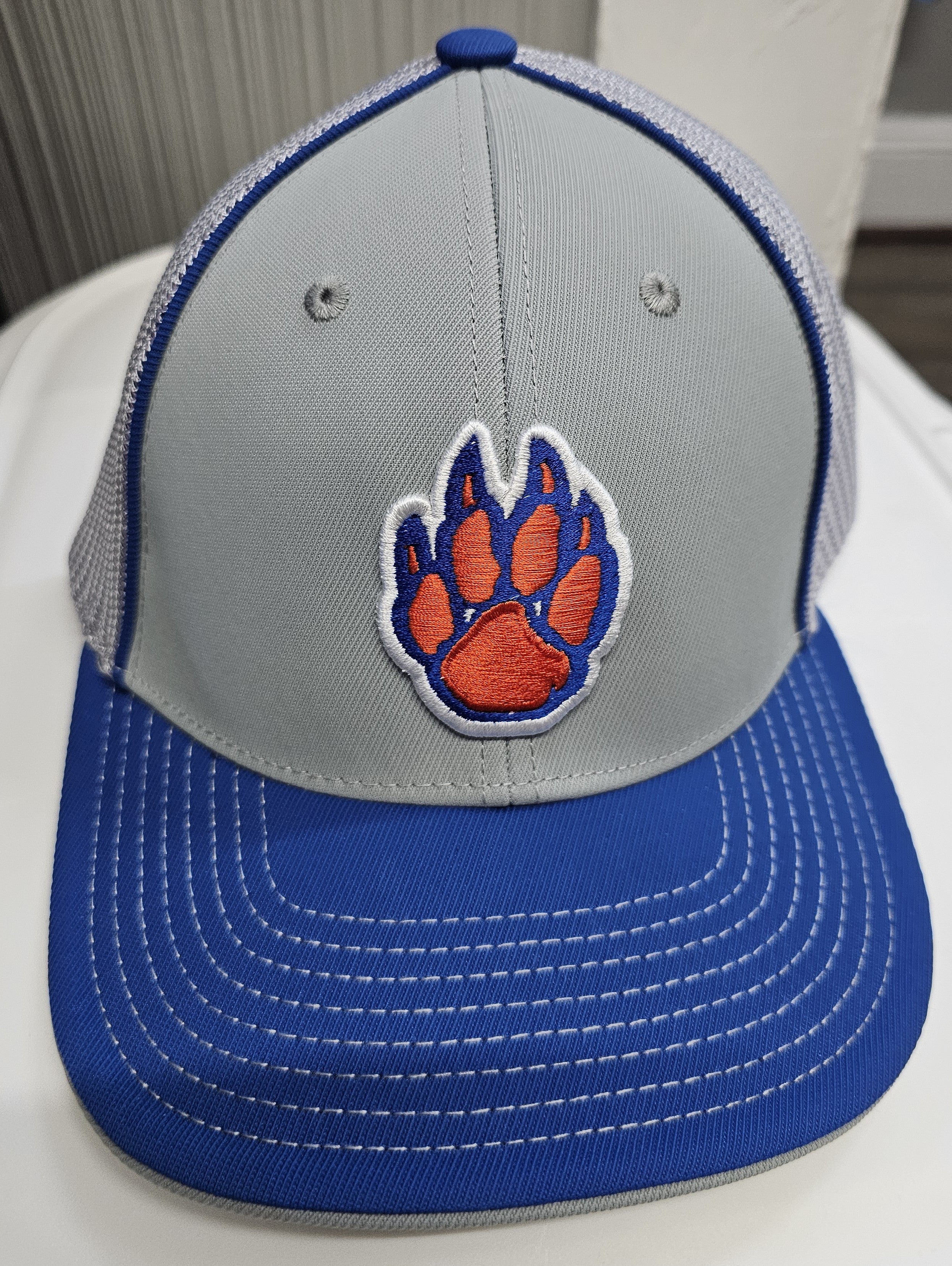 Pacific Flexfit Fitted Hat. Paw 3D logo on front and W on back