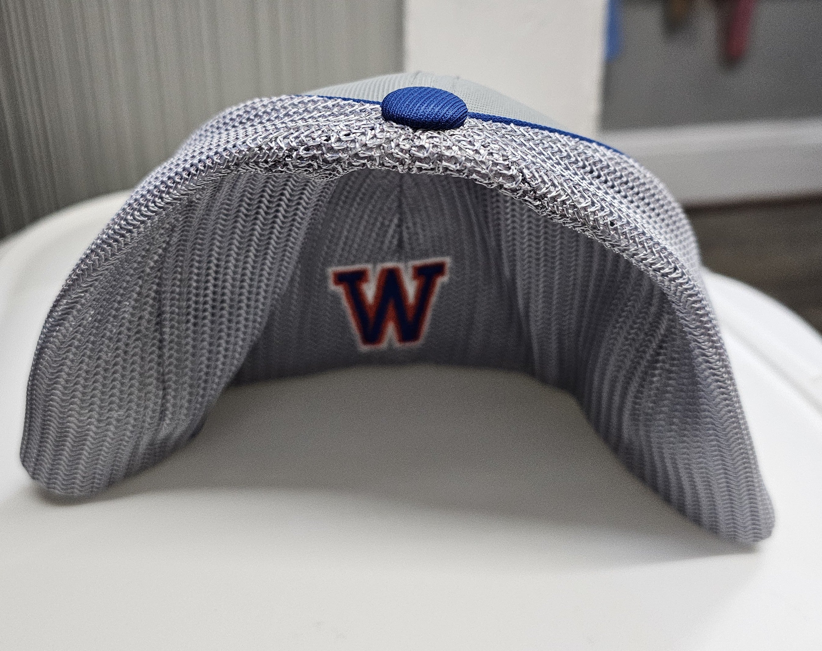 Pacific Flexfit Fitted Hat. Paw 3D logo on front and W on back