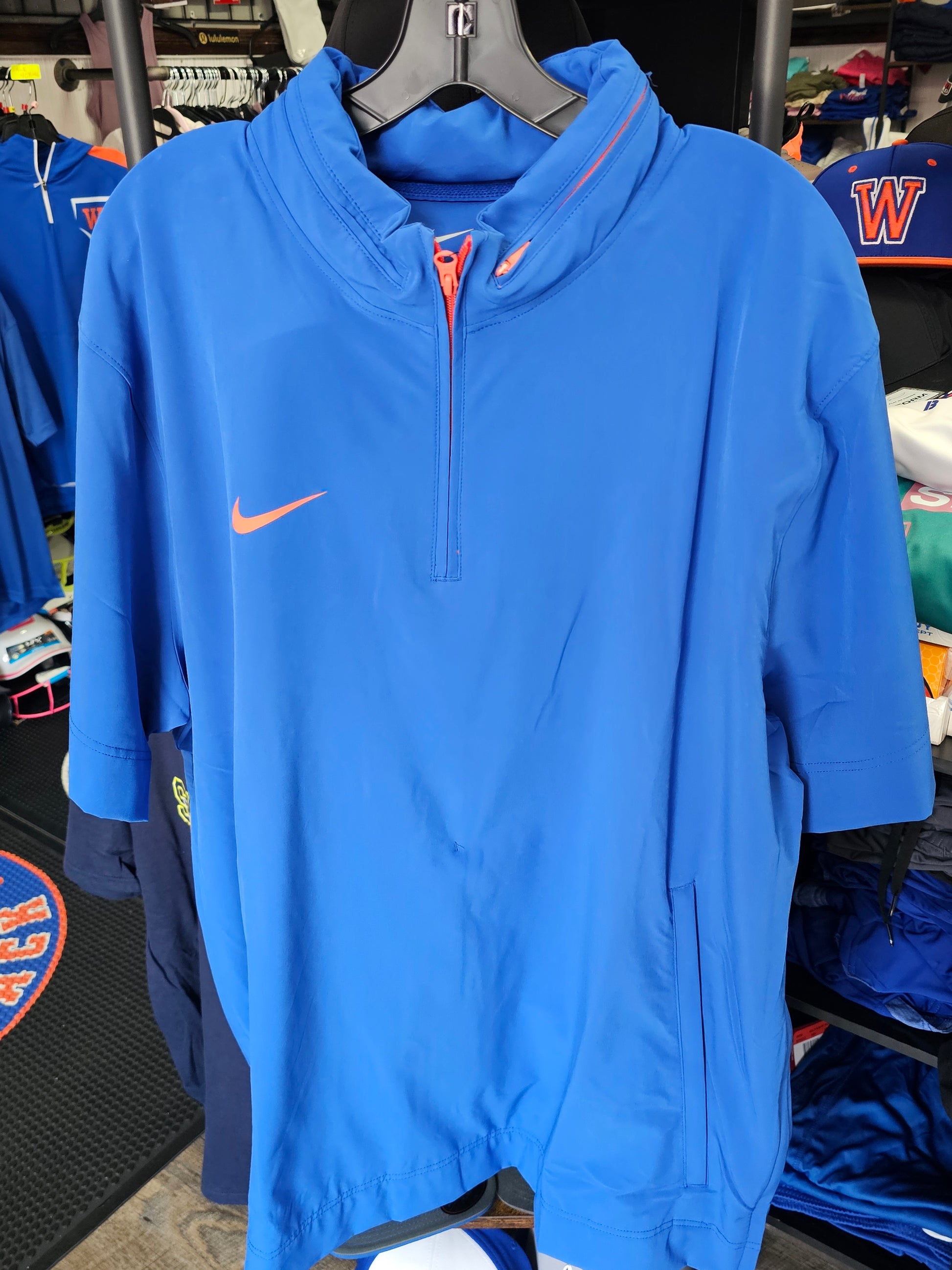 Nike Authentic S/S 1/4 Zip Pullover W/ Hood