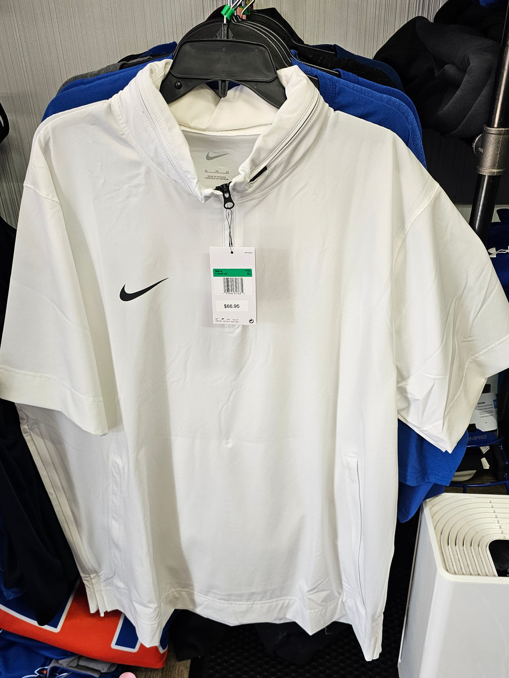 Nike Authentic S/S 1/4 Zip Pullover W/ Hood