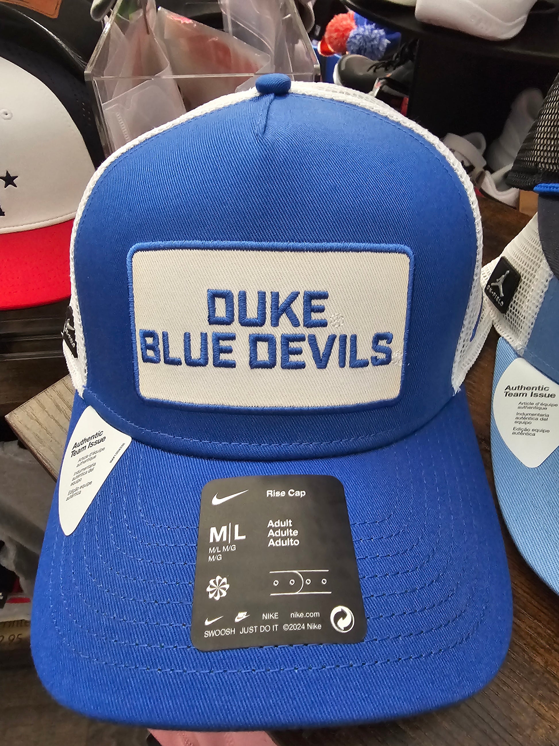 NEW Nike NCAA Adjustable Embroidered Hats - Duke and UNC