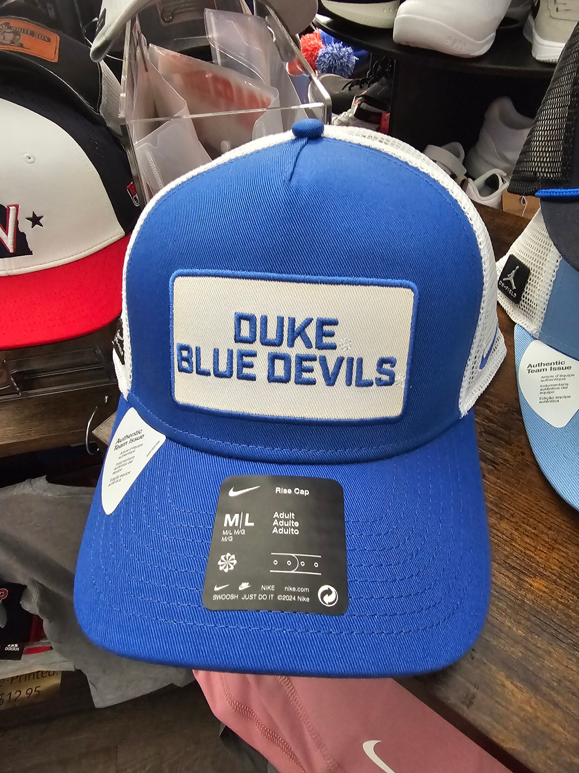 NEW Nike NCAA Adjustable Embroidered Hats - Duke and UNC