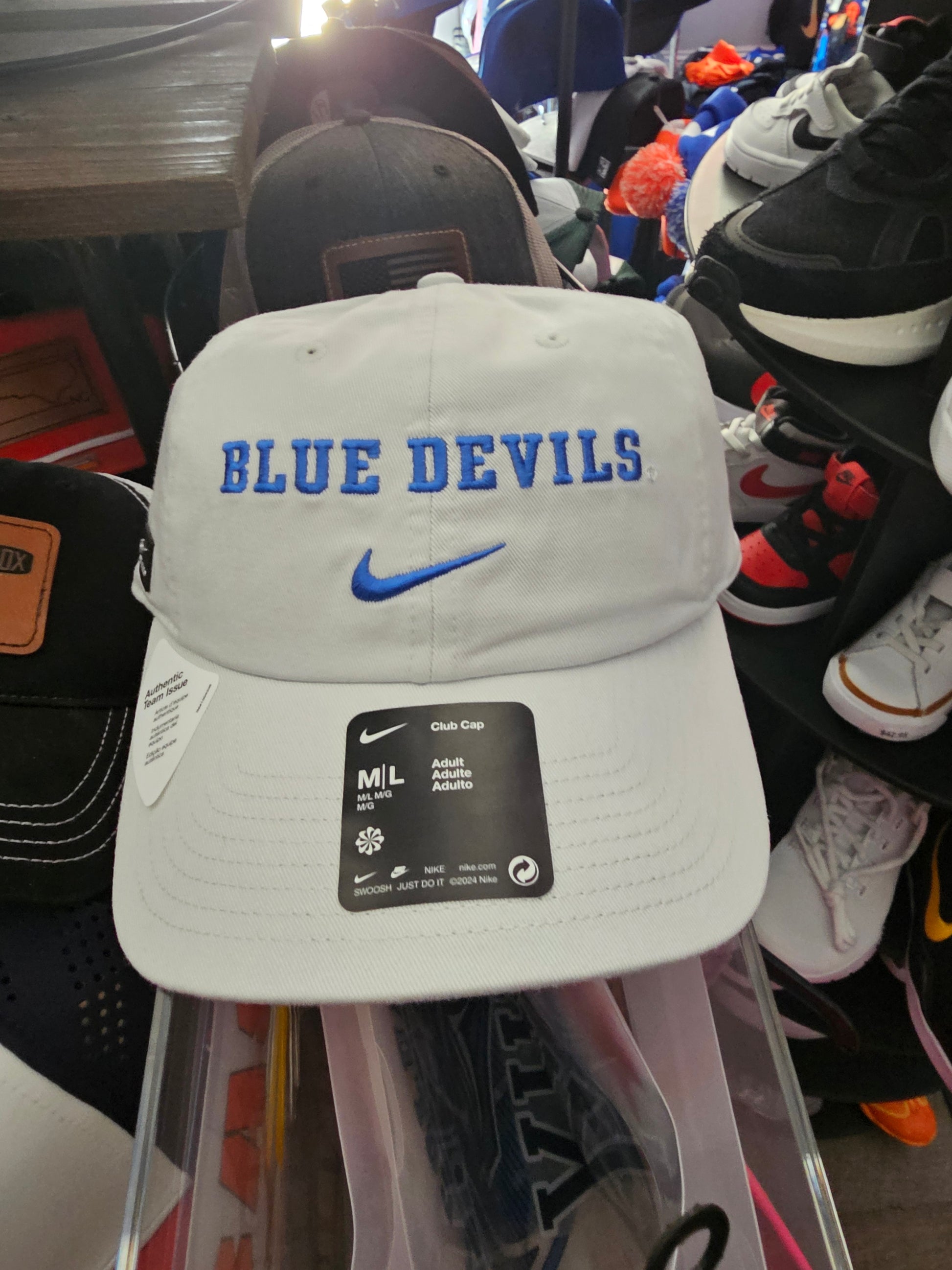 NEW Nike NCAA Adjustable Embroidered Hats - Duke and UNC