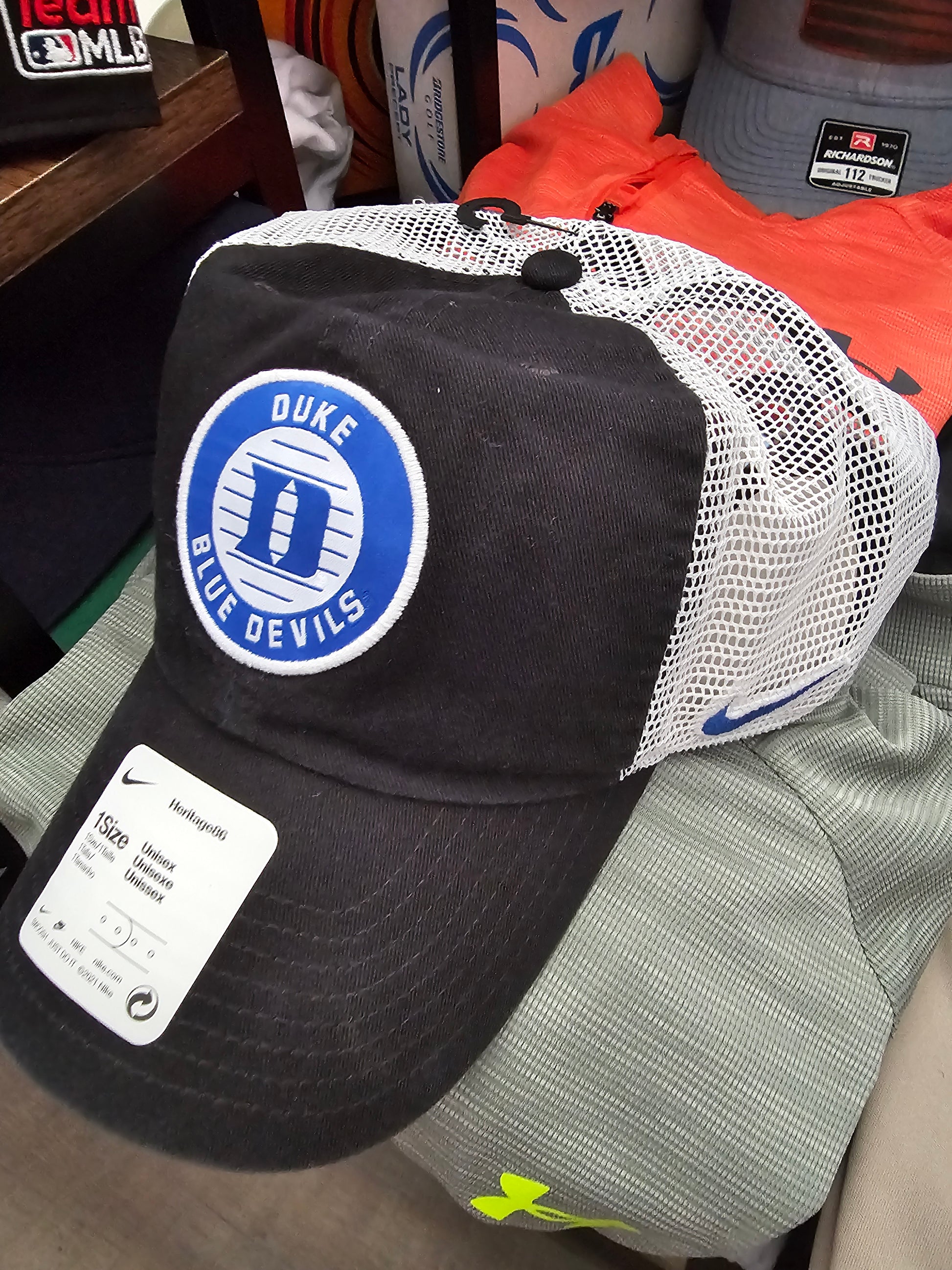 NEW Nike NCAA Adjustable Embroidered Hats - Duke and UNC