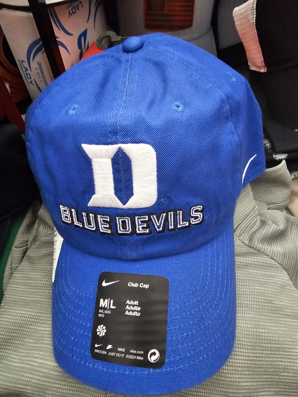 NEW Nike NCAA Adjustable Embroidered Hats - Duke and UNC