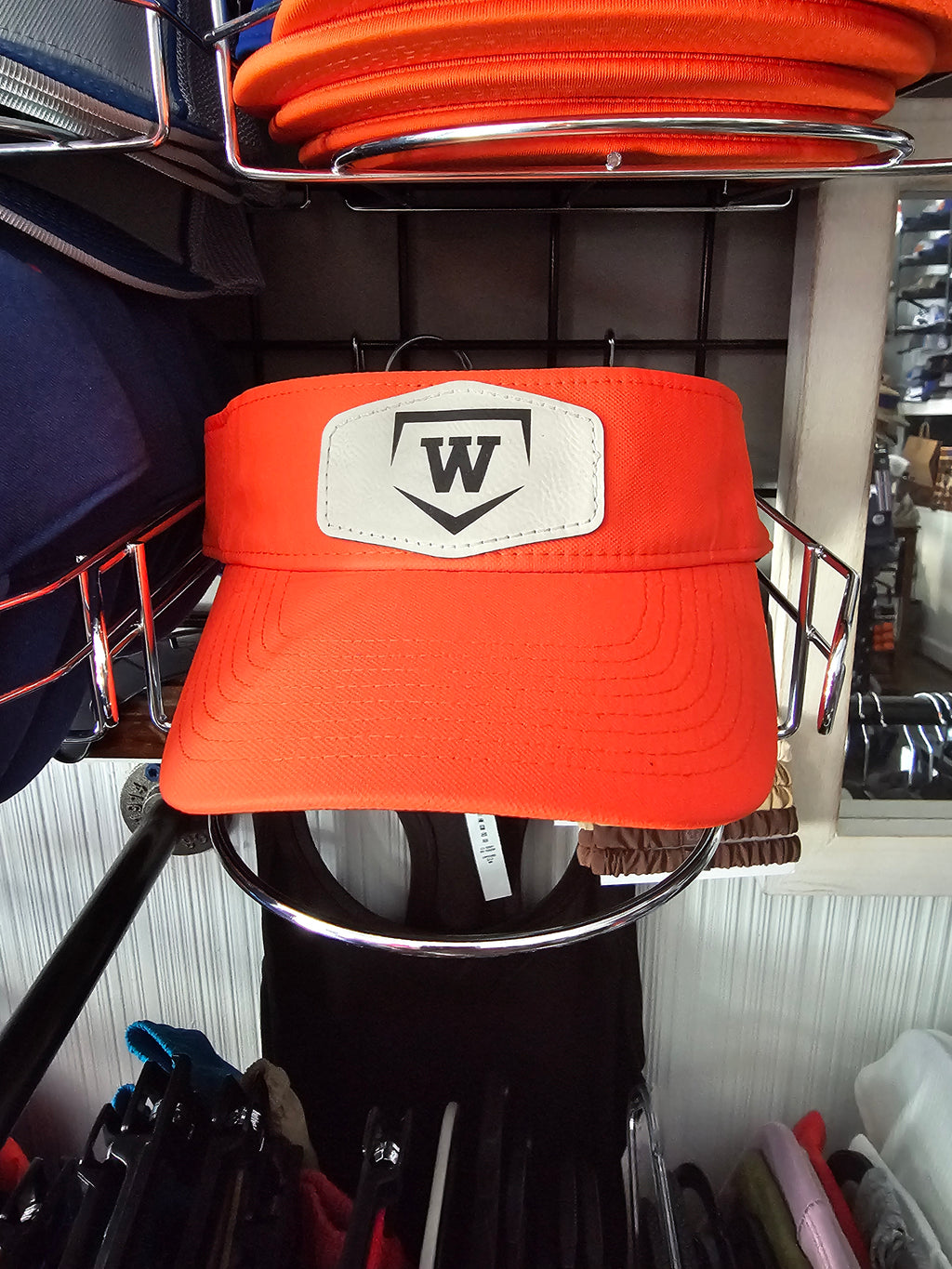 Nike Pro Performance Visor w/ Laser Engraved Leather Patch