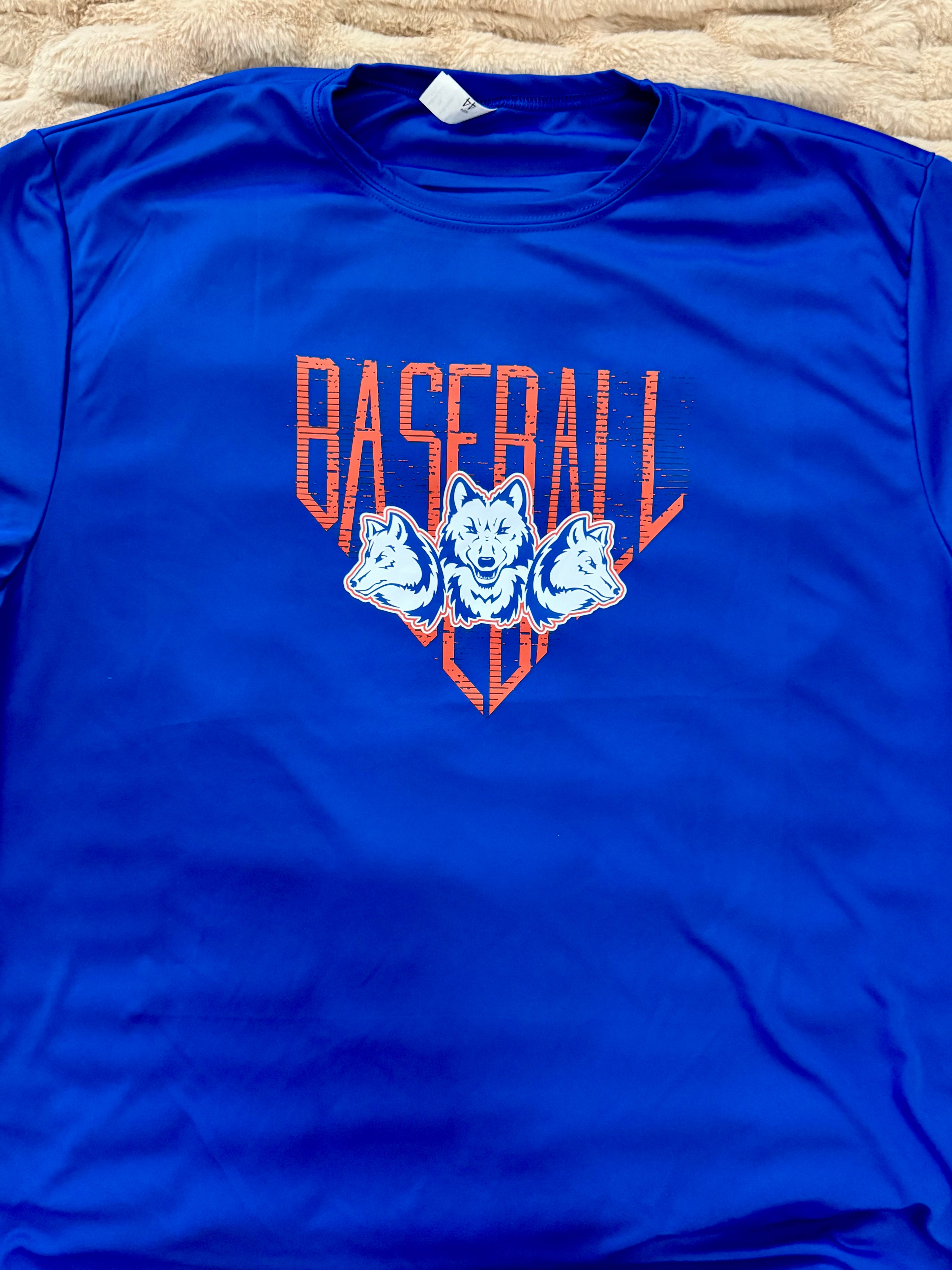 WHS Baseball Tee 3 Wolves
