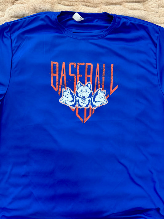 WHS Baseball Tee 3 Wolves