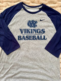 West Columbus Baseball Nike 3/4 sleeve shirt