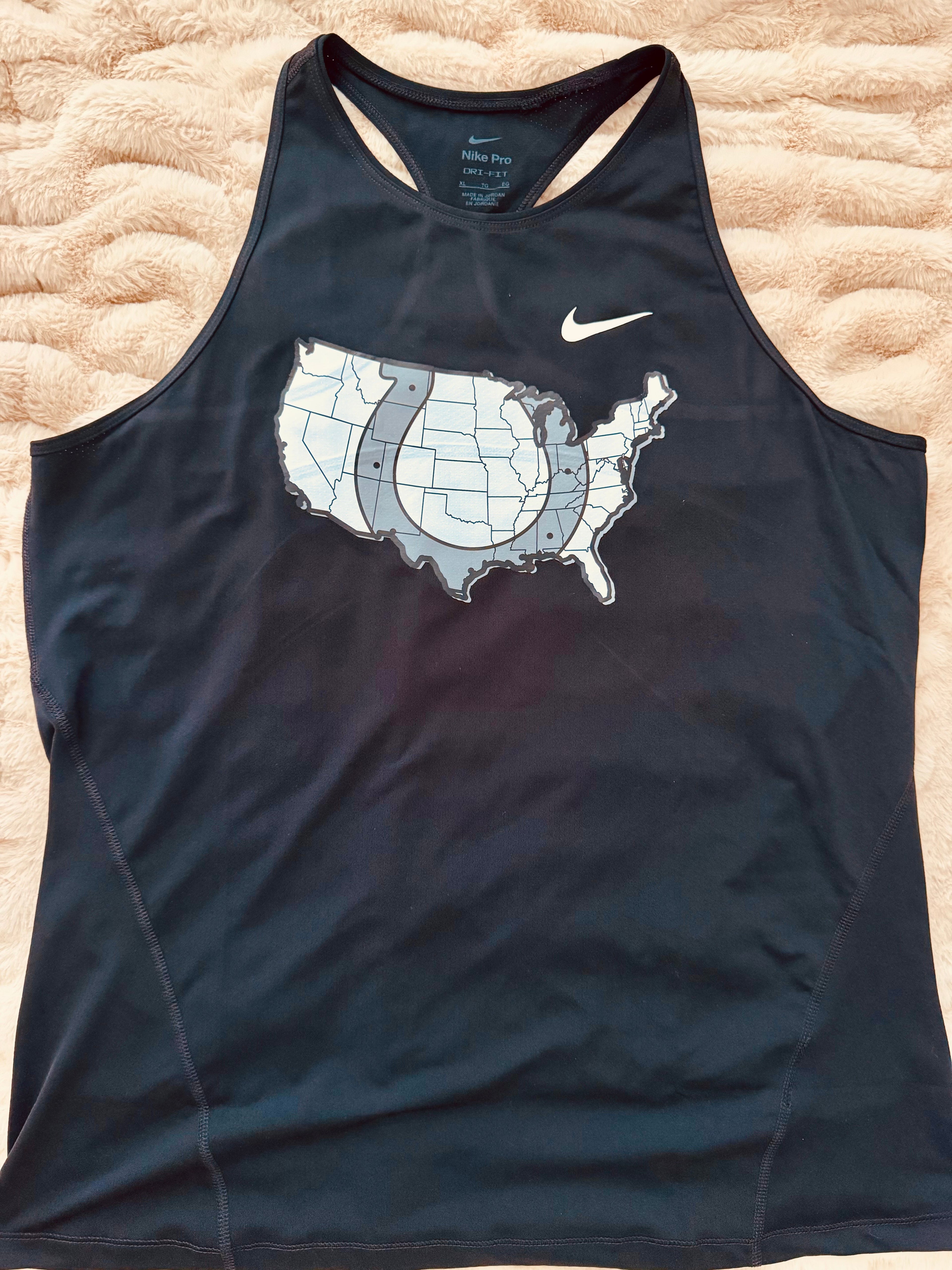 South Columbus Nike Tank with stallion nation logo