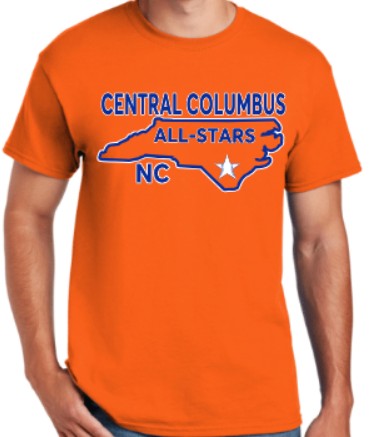 Central Columbus All Stars Royal/White design