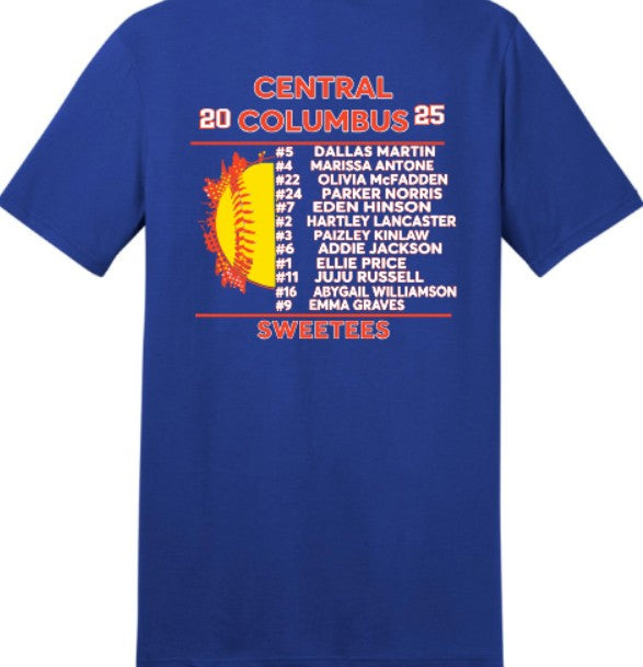 Central Columbus Sweetees Team Shirt/Tank