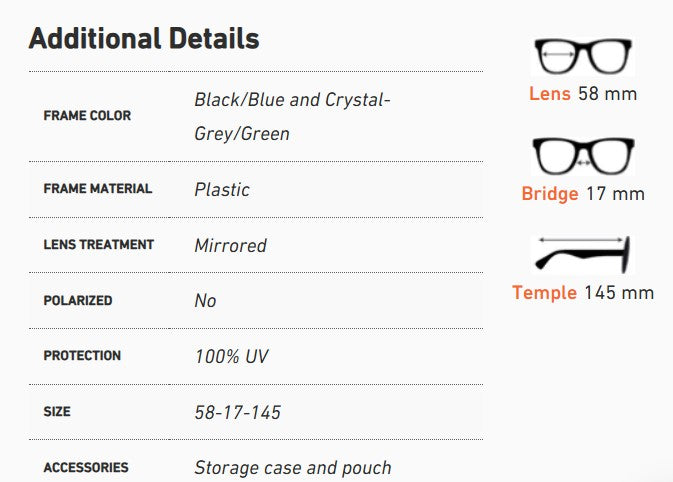 Under Armour Loudon Square Sport w/ Mirror Lens