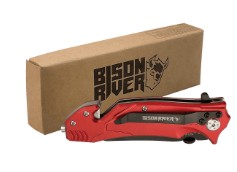 Bison River 4 1/2 In Rescue Knife Red