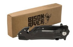 Bison River 4 1/2 In Rescue Knife Black
