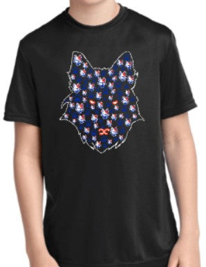 Wolfpack Wolf Head T Shirt Design