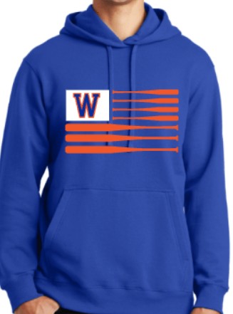 BSN Fleece Hoodie or Crewneck w/ Wolfpack BB/SB Flag Design