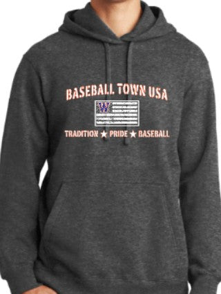 Nike Club Fleece Hoodie or Crewneck Sweatshirt "Baseball Town USA"