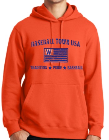 Nike Club Fleece Hoodie or Crewneck Sweatshirt "Baseball Town USA"