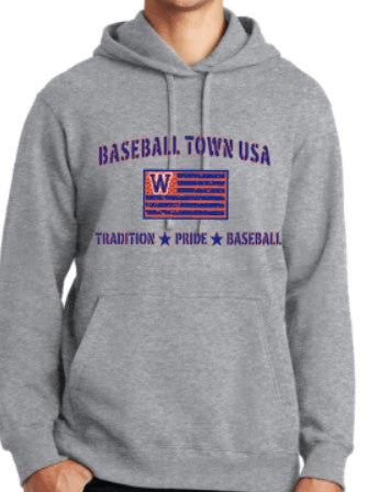 Nike Club Fleece Hoodie or Crewneck Sweatshirt "Baseball Town USA"