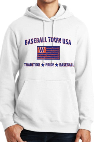 Nike Club Fleece Hoodie or Crewneck Sweatshirt "Baseball Town USA"