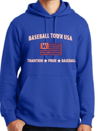 Nike Club Fleece Hoodie or Crewneck Sweatshirt "Baseball Town USA"