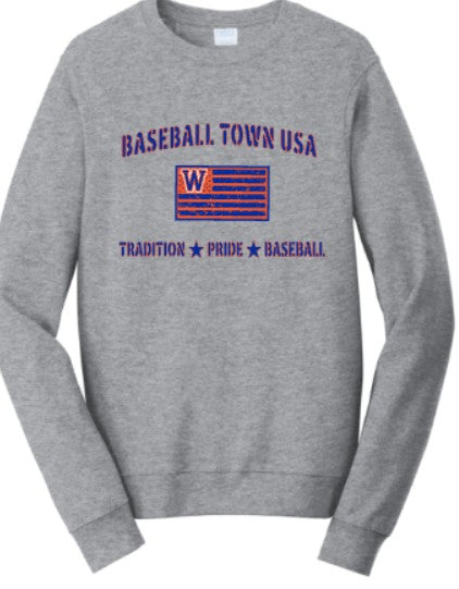 Nike Club Fleece Hoodie or Crewneck Sweatshirt "Baseball Town USA"
