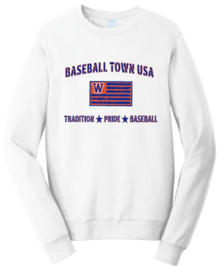 Nike Club Fleece Hoodie or Crewneck Sweatshirt "Baseball Town USA"