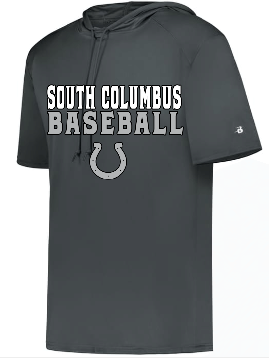 B-Core Short Sleeve Hoodie - SCHS Baseball
