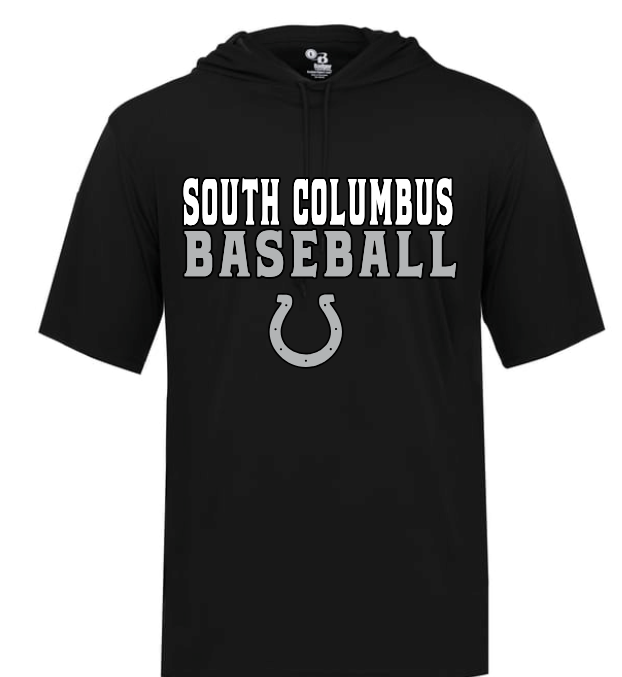 B-Core Short Sleeve Hoodie - SCHS Baseball
