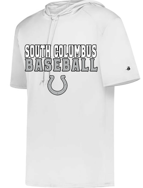 B-Core Short Sleeve Hoodie - SCHS Baseball