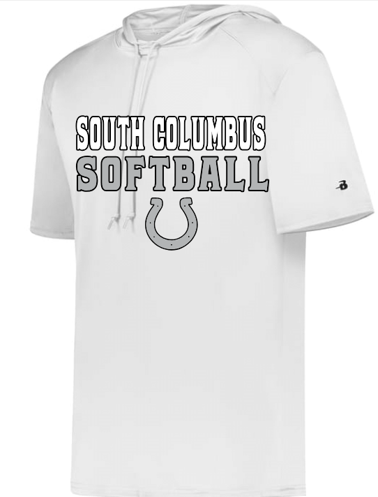 B-Core Short Sleeve Hoodie - SCHS Softball