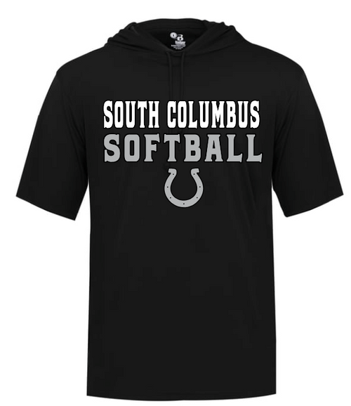 B-Core Short Sleeve Hoodie - SCHS Softball