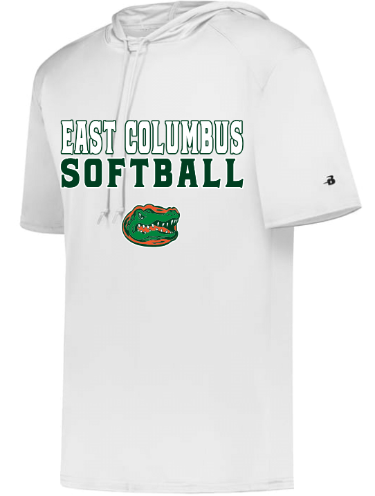 B-Core Short Sleeve Hoodie - EAST COLUMBUS Softball