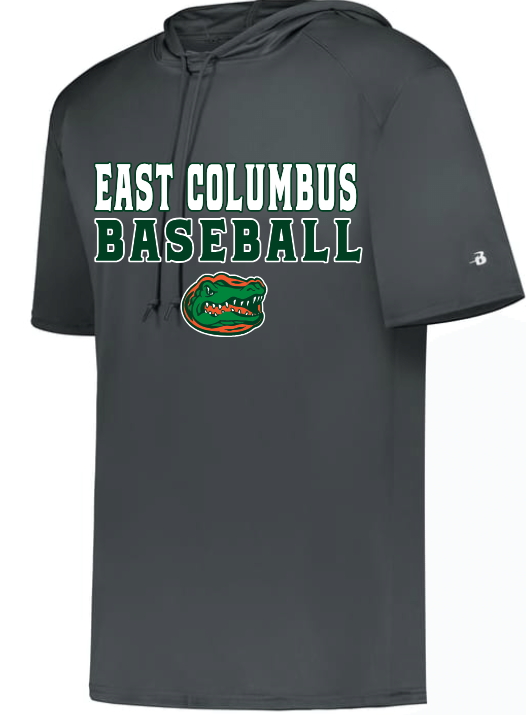 B-Core Short Sleeve Hoodie - EAST COLUMBUS Baseball