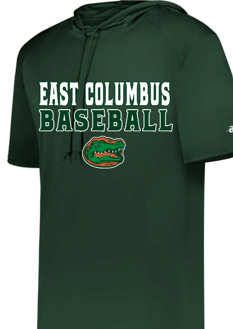 B-Core Short Sleeve Hoodie - EAST COLUMBUS Baseball