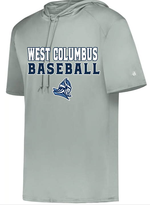 B-Core Short Sleeve Hoodie - WEST COLUMBUS Baseball