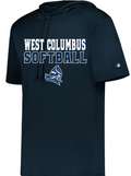 B-Core Short Sleeve Hoodie - WEST COLUMBUS Softball
