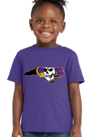 Gildan 50/50 Tee Youth/Toddler  - ECU Pirates