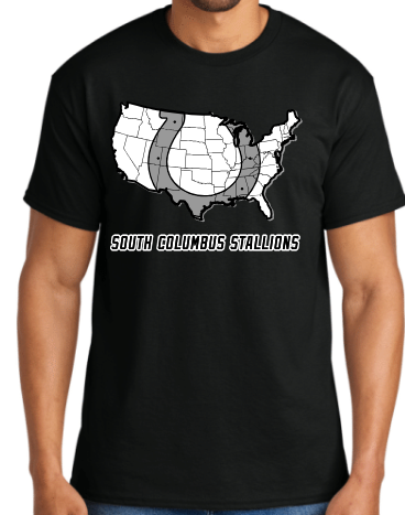 South Columbus Nation S/S 50/50 Tee Shirt