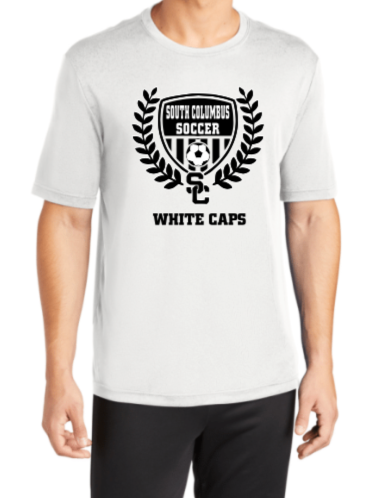 SC Soccer Tees - White Caps