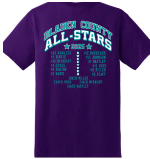 Bladen County SB all-stars Team Shirts