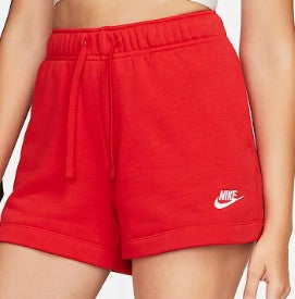 Nike Sportswear Club Fleece Women's Mid-Rise Shorts - Red