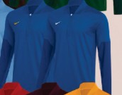 Nike Authentics LS 1/4 Zip Royal/orange Coaches Jacket