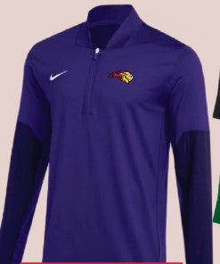 Nike Authentics LS 1/4 Zip Royal/orange Coaches Jacket