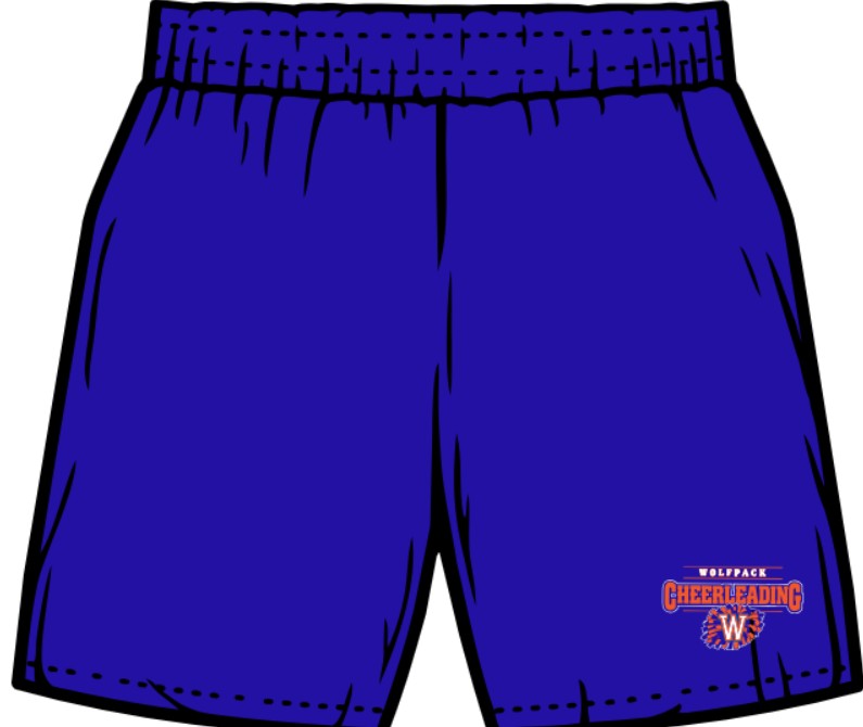Soffe shorts with WHS Cheer Logo